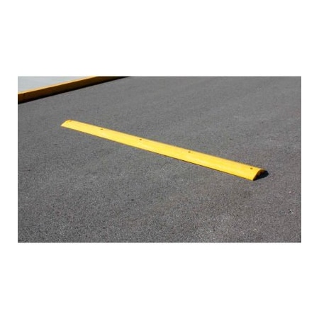 Plastics R Unique Yellow Speed Bump with Cable Protection & Hardware - 108in Long 210108SBY